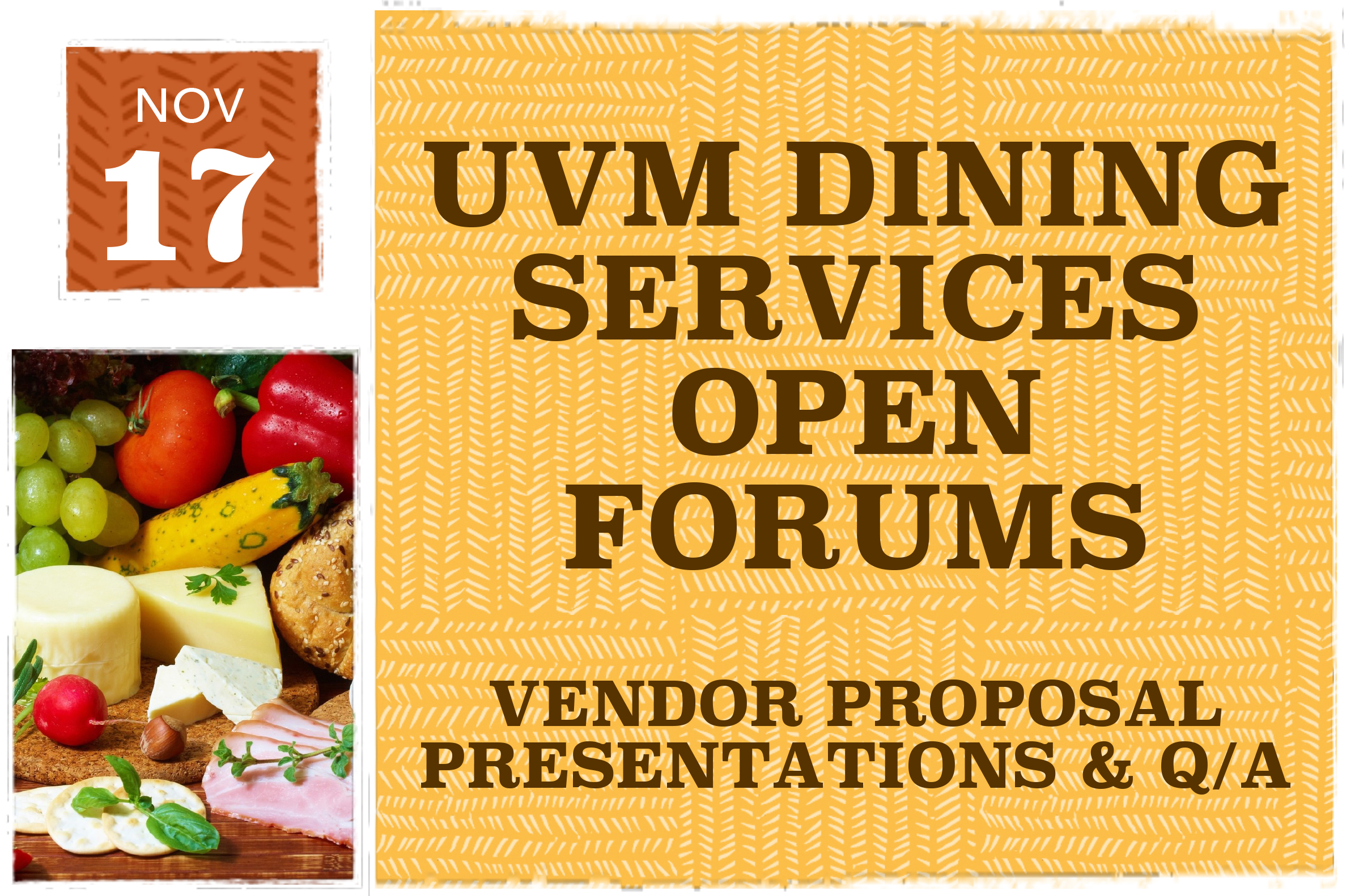 Dining Vendor Forums Fall 2014