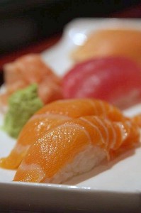 Salmon and Tuna Nigiri Sushi, 2008
