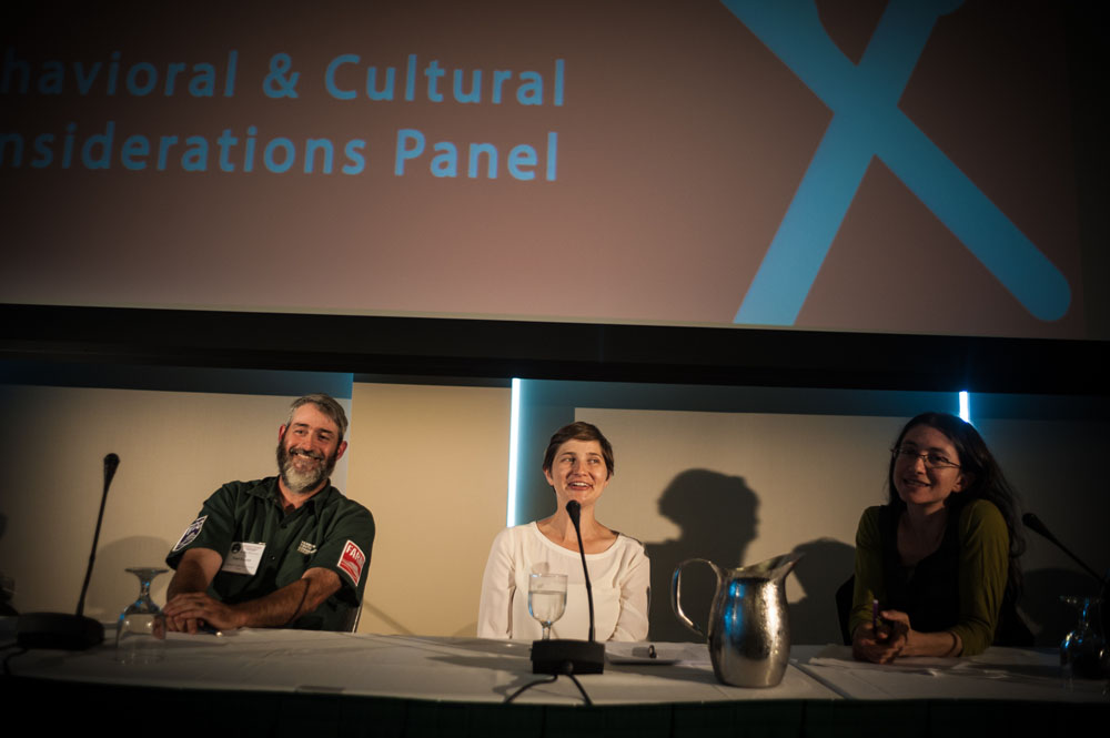 Behavioral and Cultural Considerations Panel. From left: Paul Feenan, Ashley Chaifetz, and Brittany Kesselman