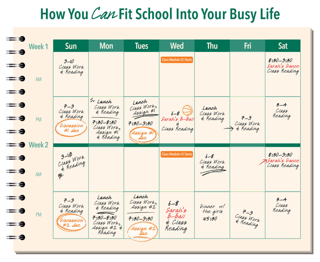 Fitting remote learning into your busy life