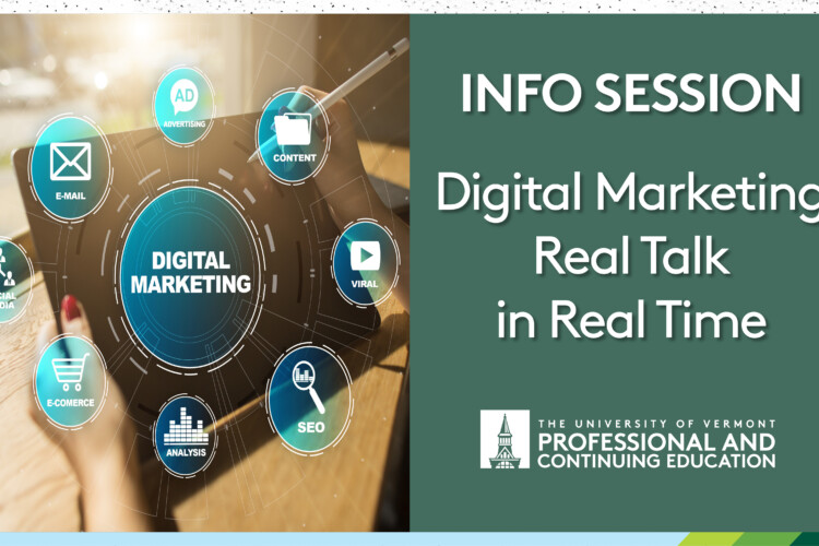 Digital Marketing Real Talk info session graphic