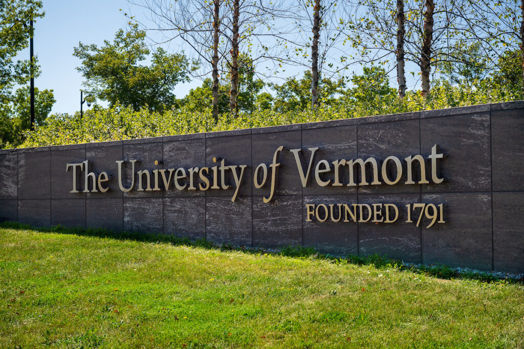 UVM Gateway sign