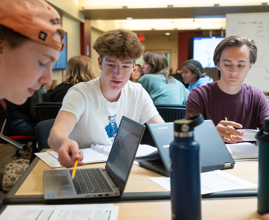 UVM Pre-college students on campus during summer academy