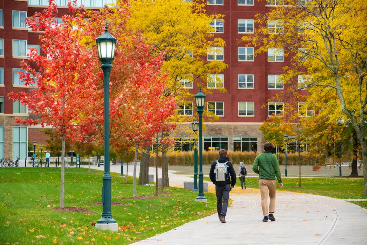 UVM campus in the Fall