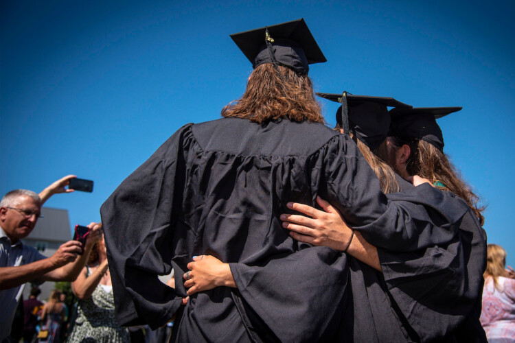Commencement at the University of Vermont in Burlington