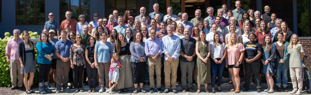 A picture of a group of faculty and staff from Rubenstein School of Environment and Natural Resources.