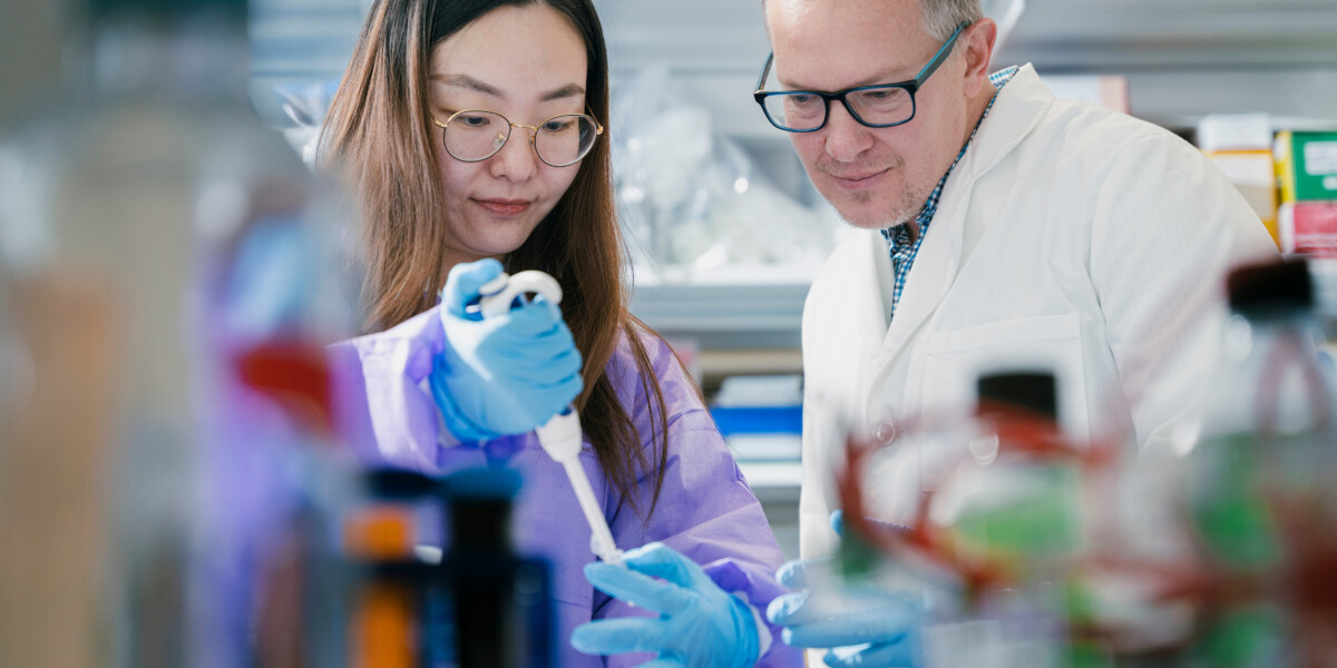 Workers in a lab